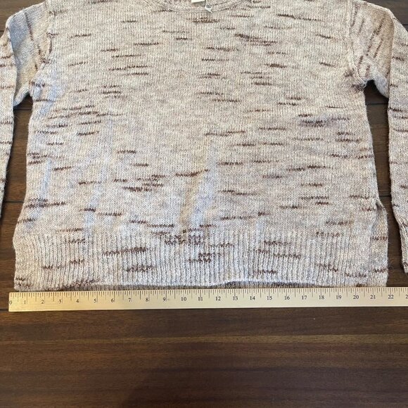 NWOT Max Studio Crew Neck Long Sleeve Pullover Drop Shoulder Sweater Cream Mediu - Picture 4 of 12